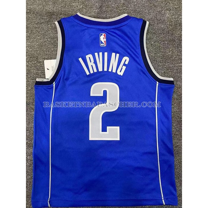 Maillot Enfant Dallas Mavericks Kyrie Irving NO 2 Icon 2022-23 Bleu